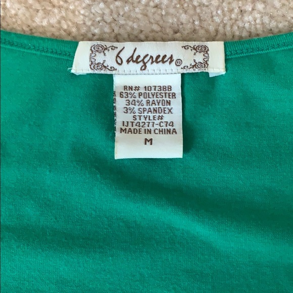 Vintage! Green floral embroidered top - Picture 5 of 6